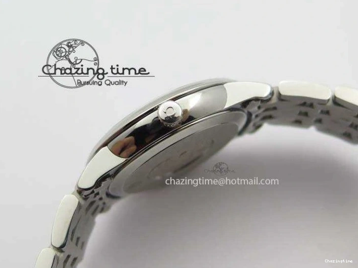 0505 Colorful De Ville 27mm Ladies MK 1:1 Best Edition White MOP Dial On SS Bracelet Ronda Quartz 8191